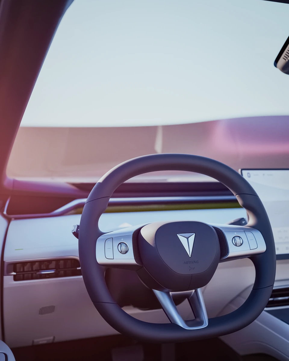 Deepal L06 — steering wheel and interior colour study